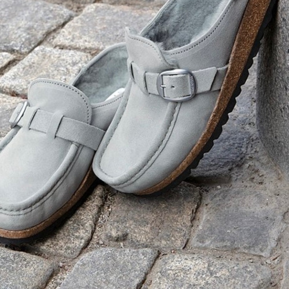 birkenstock buckley genuine shearling mule - Picture 3 of 14